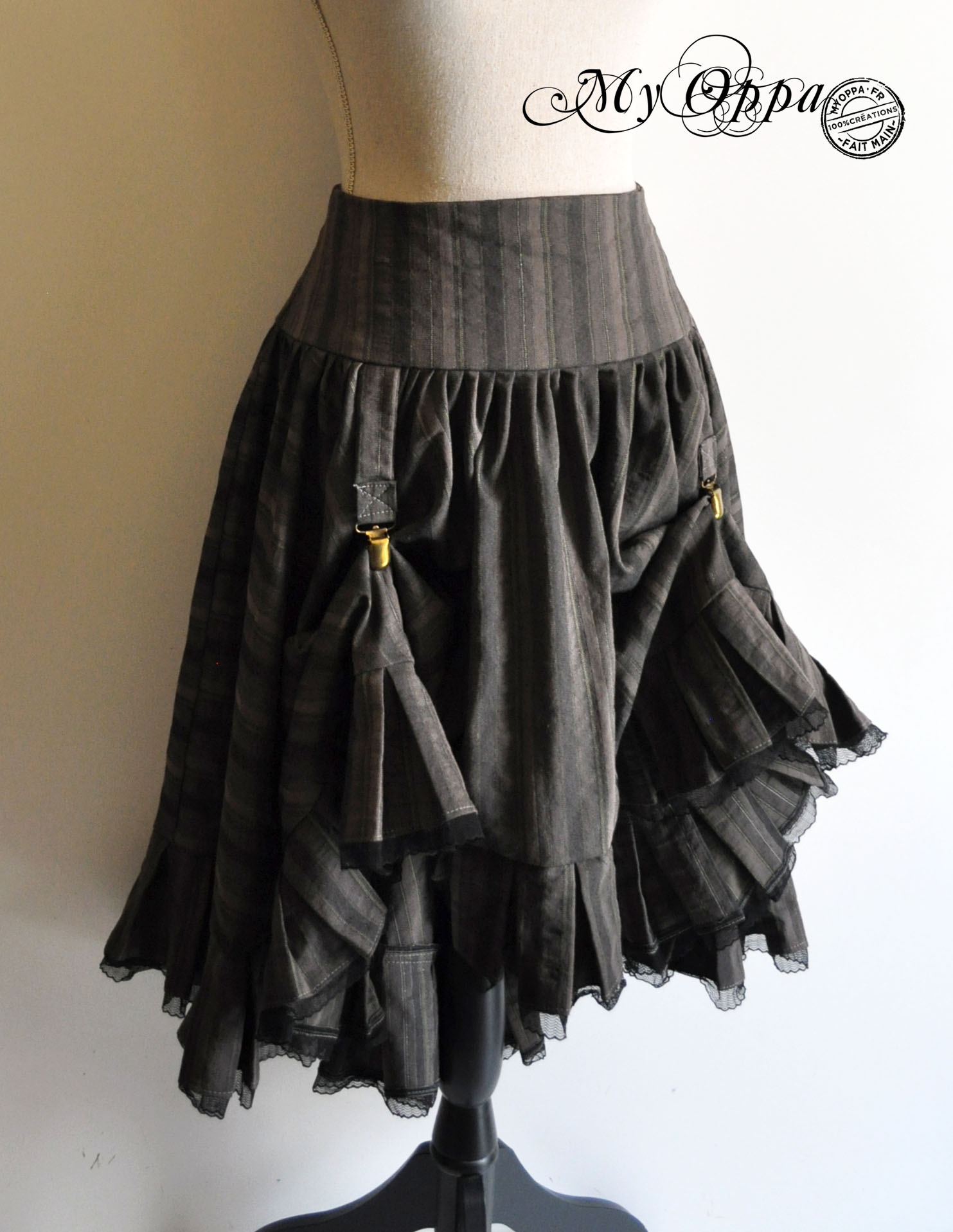 jupe double face pirate skirt vêtement steampunk My oppa