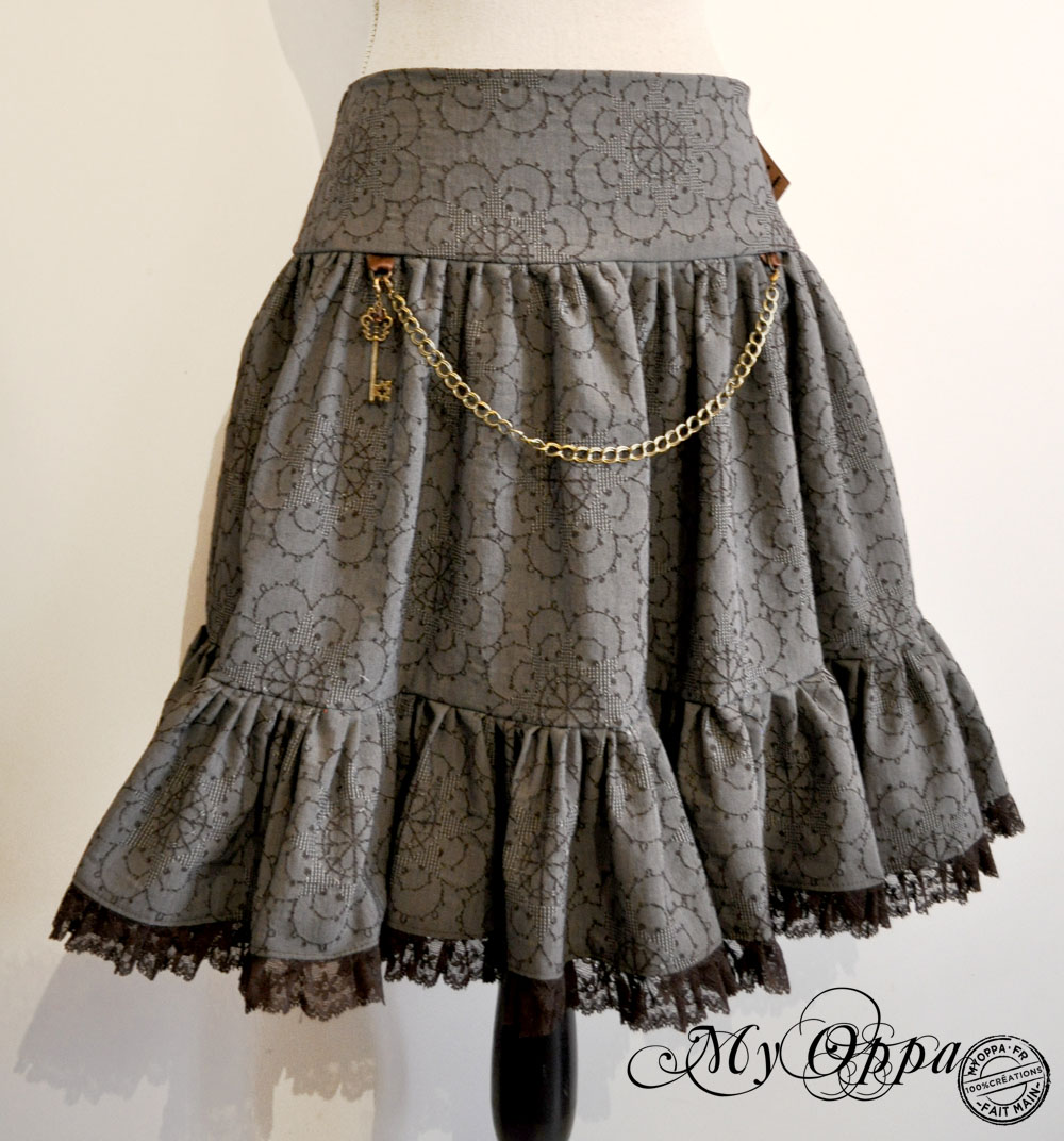 creation jupe steampunk my oppa skirt fashion