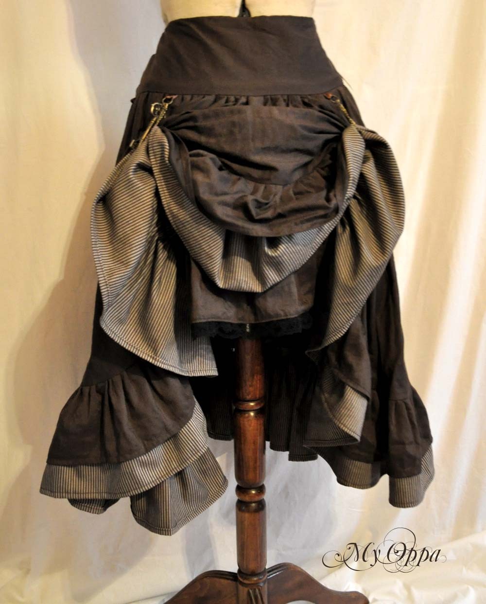 My Oppa creation jupe courte relevée Steampunk boheme victorien medieval danse spectacle, Skirt short Bohemian Victorian Dance Show