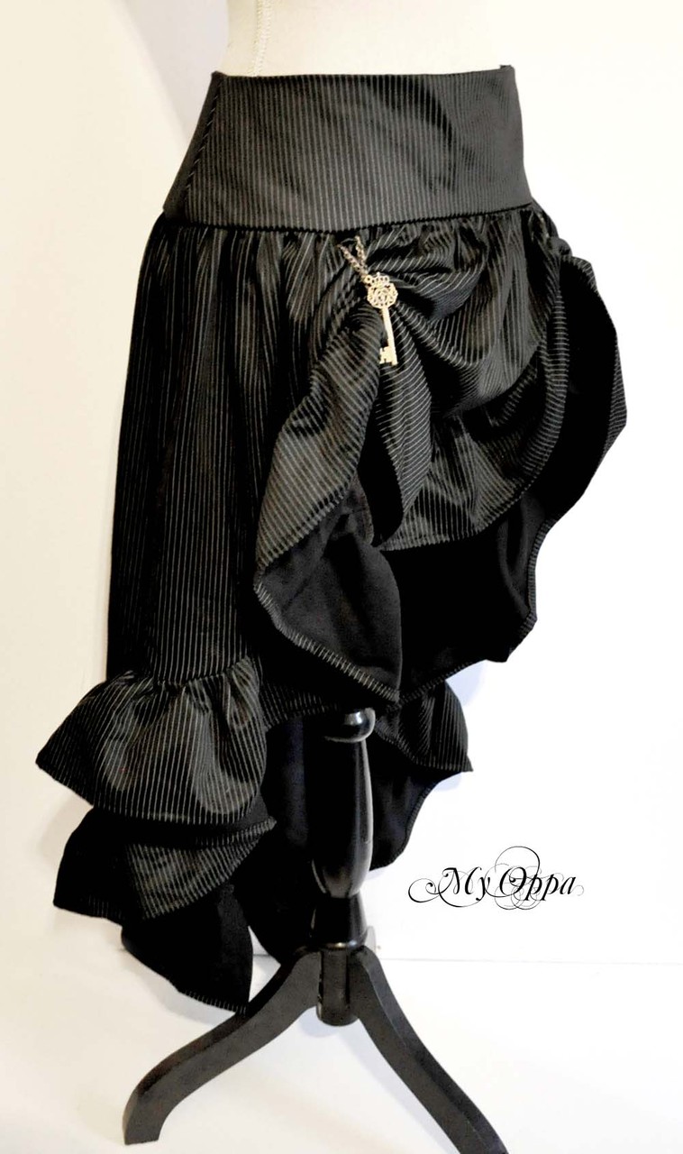 My Oppa creation jupe longue marron relevée Steampunk gothique victorien medieval danse spectacle, Skirt Bohemian Victorian gothic Dance Show