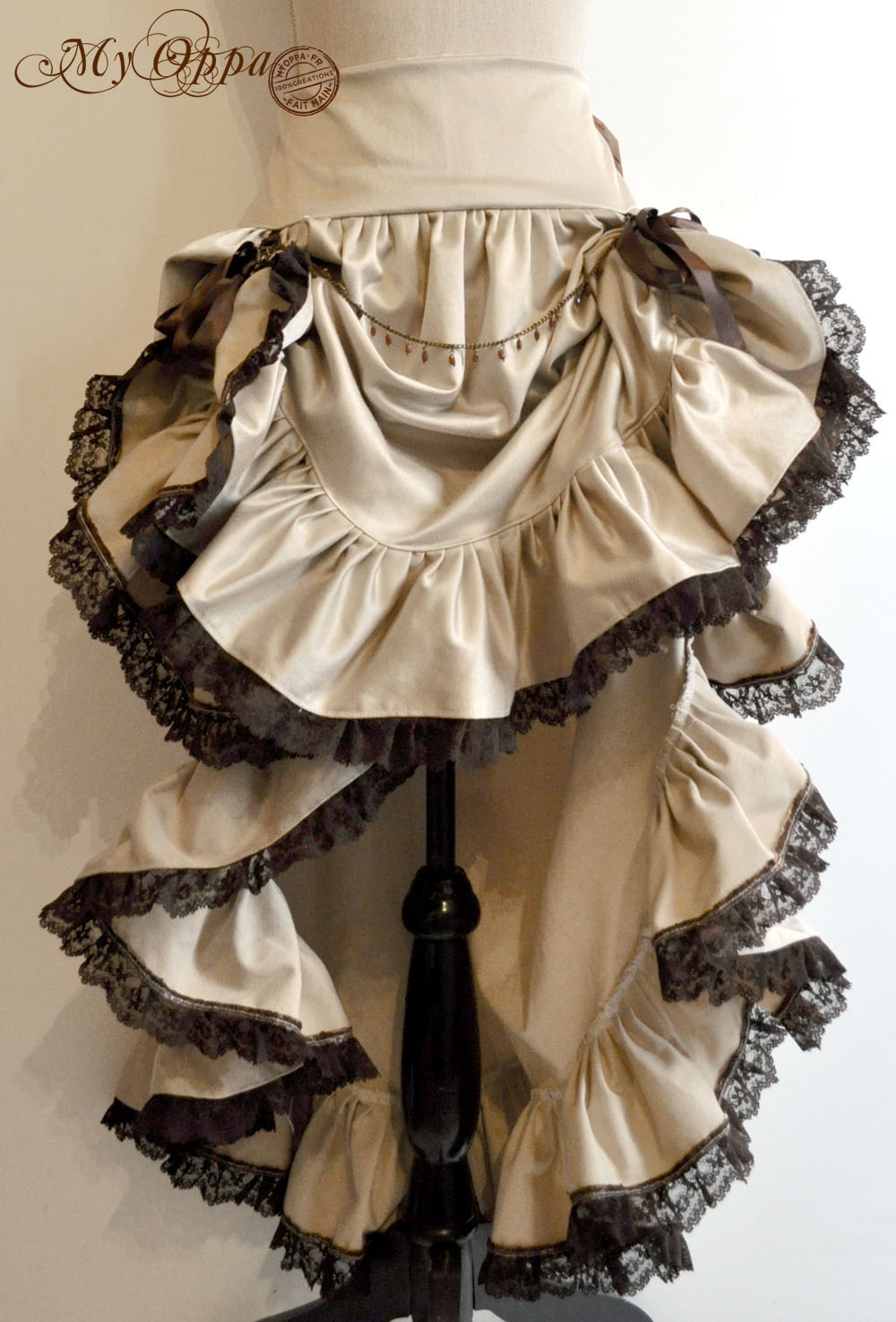 creation jupe steampunk my oaMy Oppa creation jupe longue mariage relevée Steampunk boheme victorien medieval danse spectacle, wedding Skirt Bohemian Victorian Dance Showppa skirt fashion