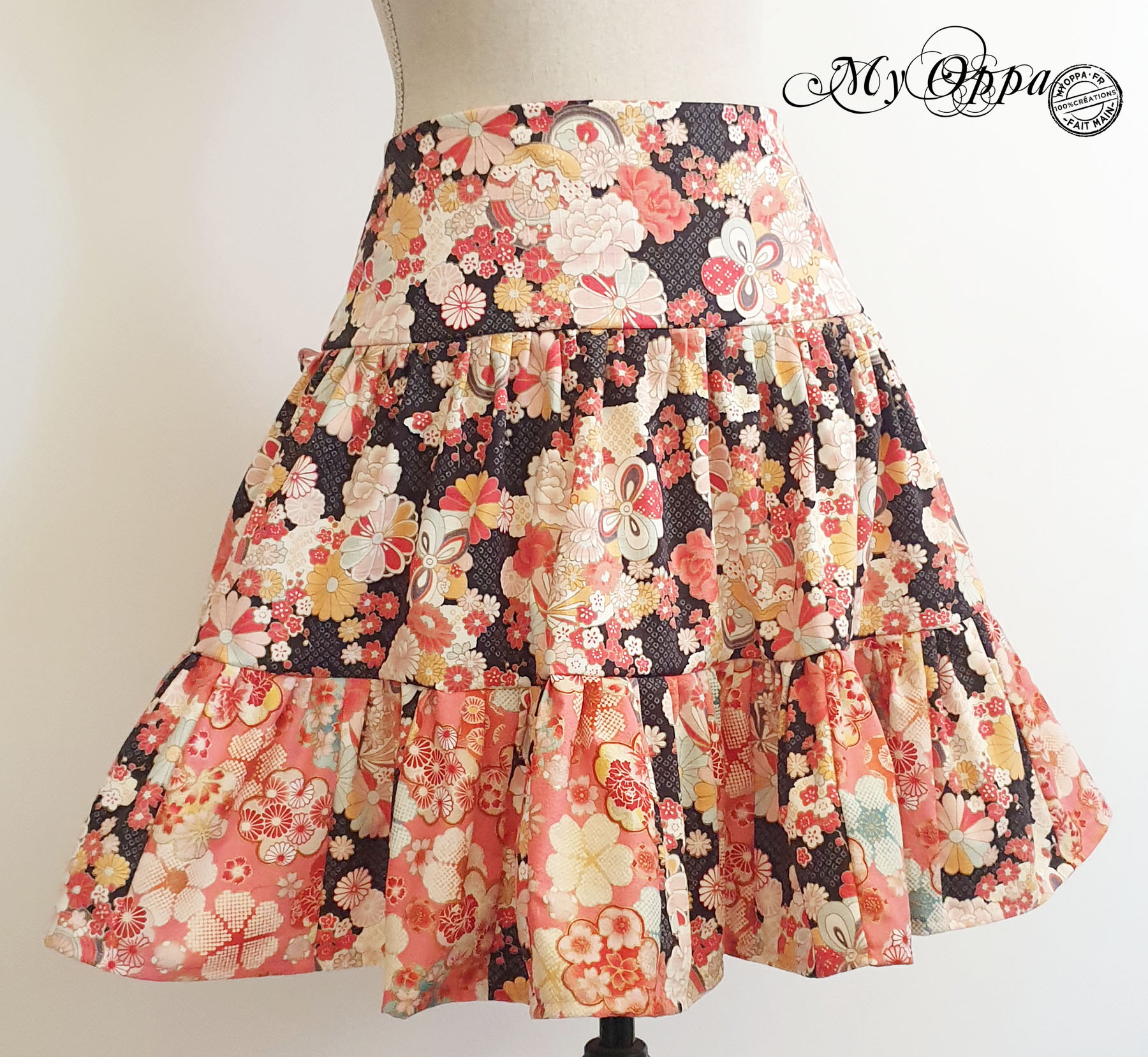 jupe fleurs my oppa creation sakura