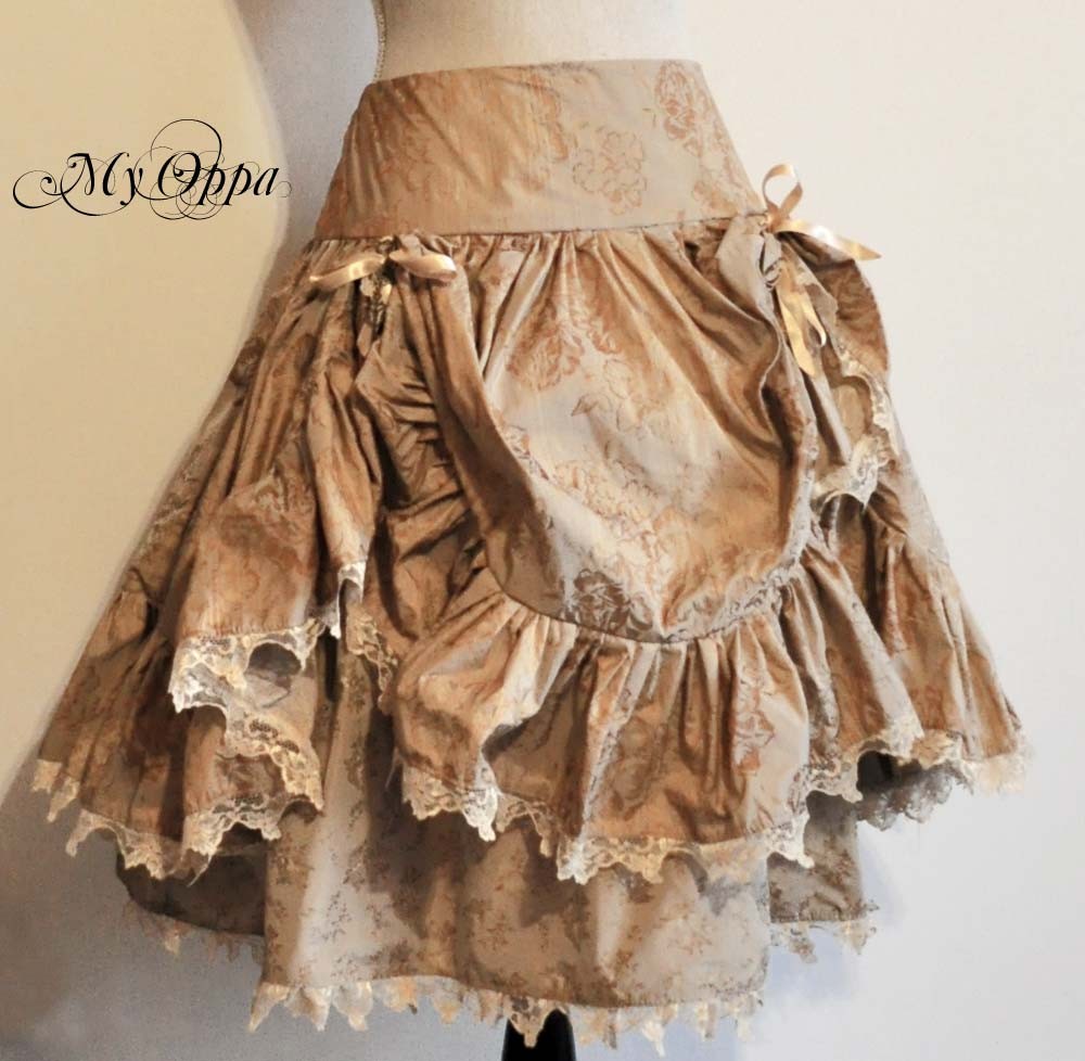 My Oppa creation jupe courte mariage relevée Steampunk boheme victorien medieval danse spectacle, wedding Skirt Bohemian Victorian Dance Show