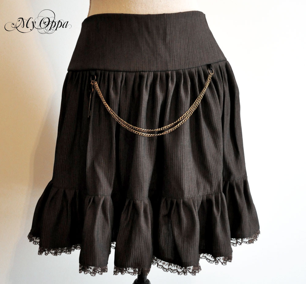 My Oppa creation jupe courte relevée Steampunk boheme victorien medieval danse spectacle, Skirt short Bohemian Victorian Dance Show