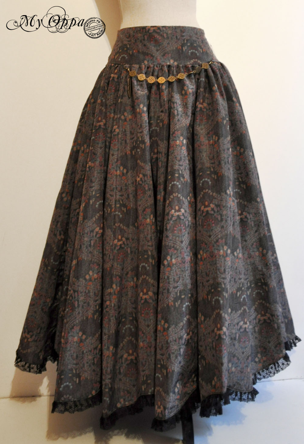 creation jupe my oppa bohème skirt fashion steampunk