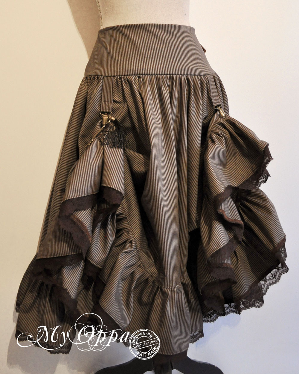 creation jupe my oppa bohème skirt fashion steampunk