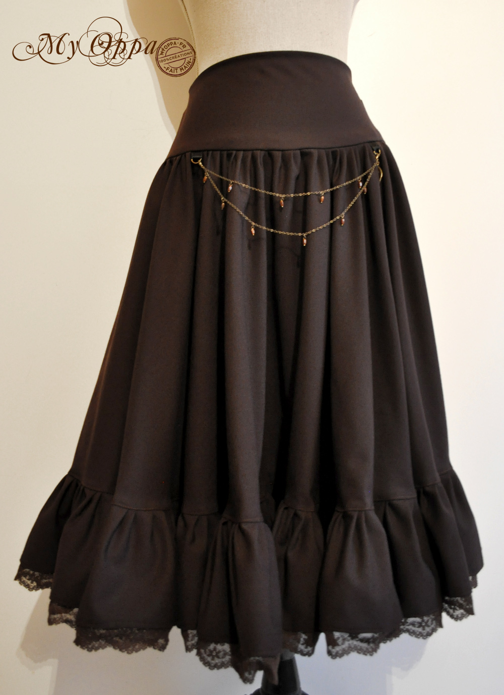 creation jupe my oppa bohème skirt fashion steampunk
