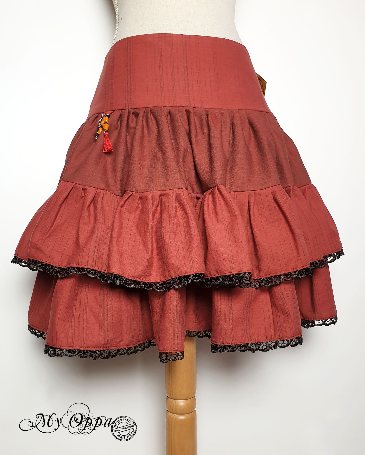 Creation my oppa steampunk rouille skirt 