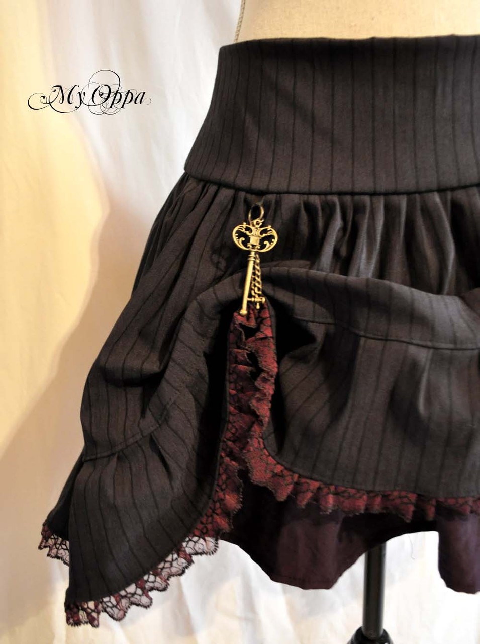 My Oppa creation jupe courte relevée Steampunk boheme victorien medieval danse spectacle, Skirt short Bohemian Victorian Dance Show