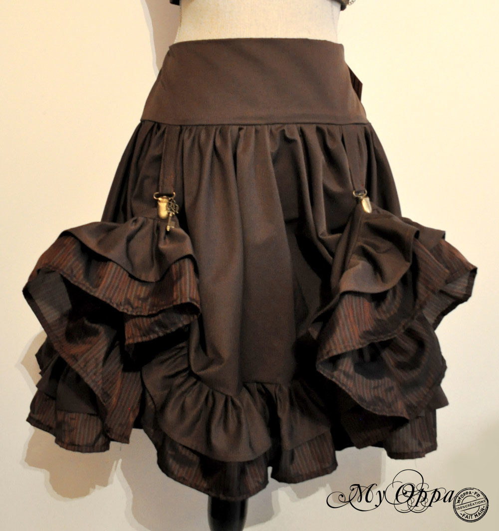creation jupe steampunk my oppa skirt fashion