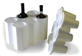 Contenitore Per Bottiglie Da Riciclo 140L Con 2 Scomparti E Coperchio Antiodore - Organizer In Tessuto Oxford Con Sacchetti Rimovibili