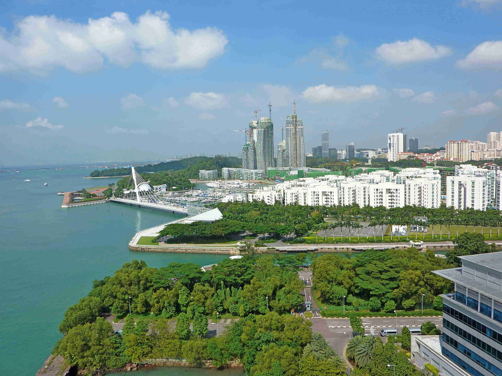 Singapur - mit der Seilbahn zur Insel Sentosa
