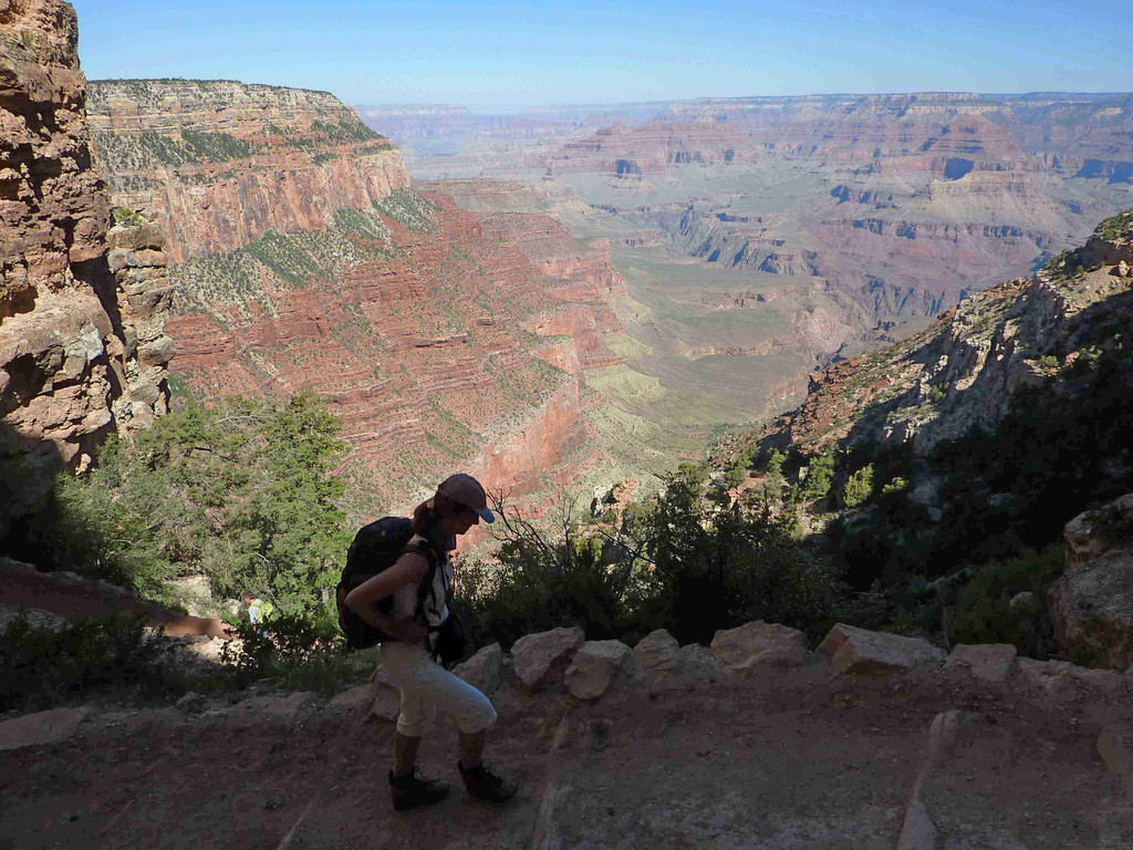 Grand Canyon - Wanderung auf dem  South Kaibab Trail - Aufstieg