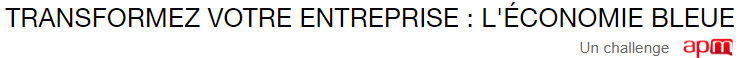Site de leconomiebleue !