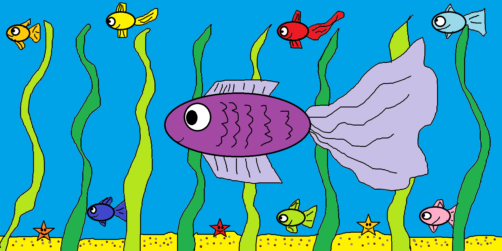 Kleine Kunstwerke aus dem IT-Unterricht der 5. Klassen