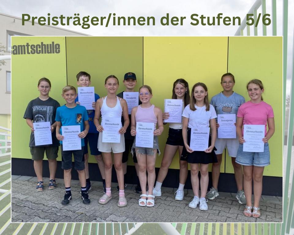 Ehrungen am letzten Schultag
