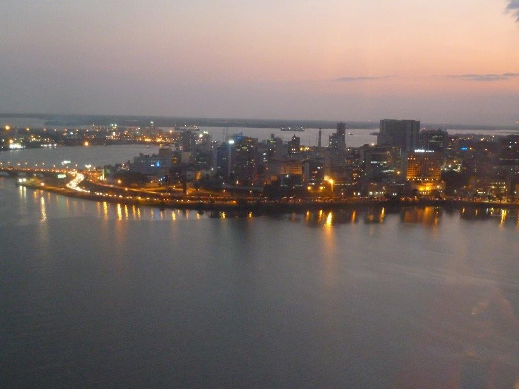 Abidjan city evening view, Ivory Coast 2012