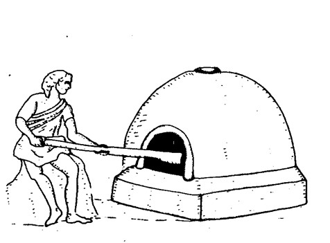 Nach einer Darstellung auf dem Grabmal des Bäckers Marcus Vergilius Eurysaces in Rom