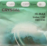 Полімерна лінза Crystal з покриттям. Індекс 1,56.