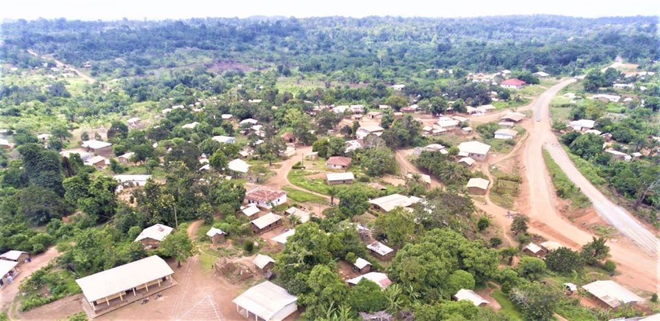 Makénéné. Une vue de la ville