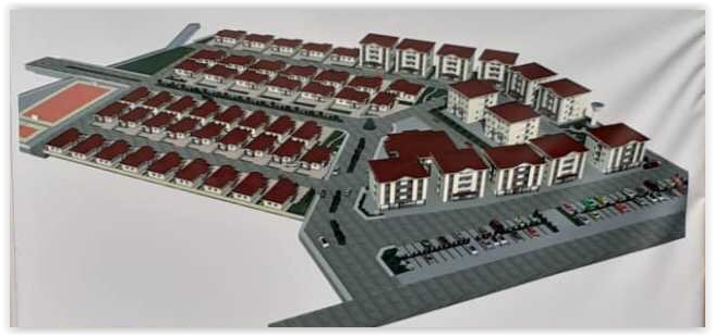 Maquette de la Cité municipale de Pette-Bandjoun