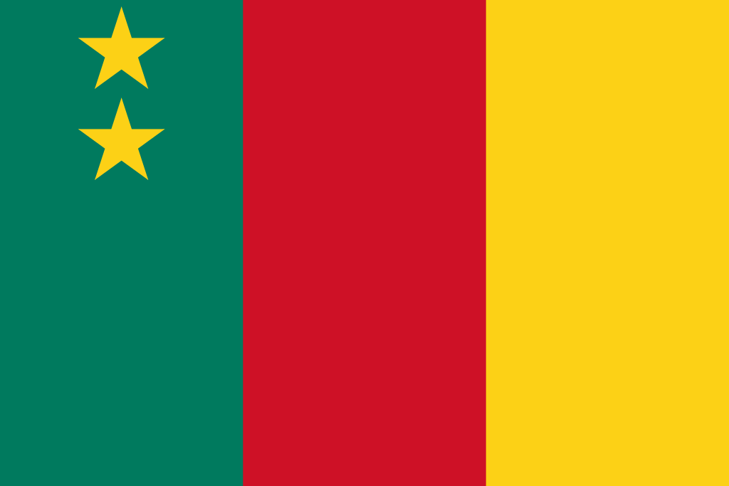 Le drapeau de la République Fédérale du Cameroun