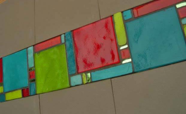 frise sur commande .. Verre artisanale Albertini