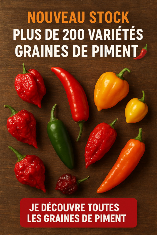Graines de piment, plus de 200 variétés