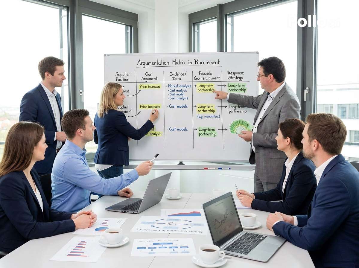 Mit einer Argumentationsmatrix meistern Einkäufer Preisverhandlungen