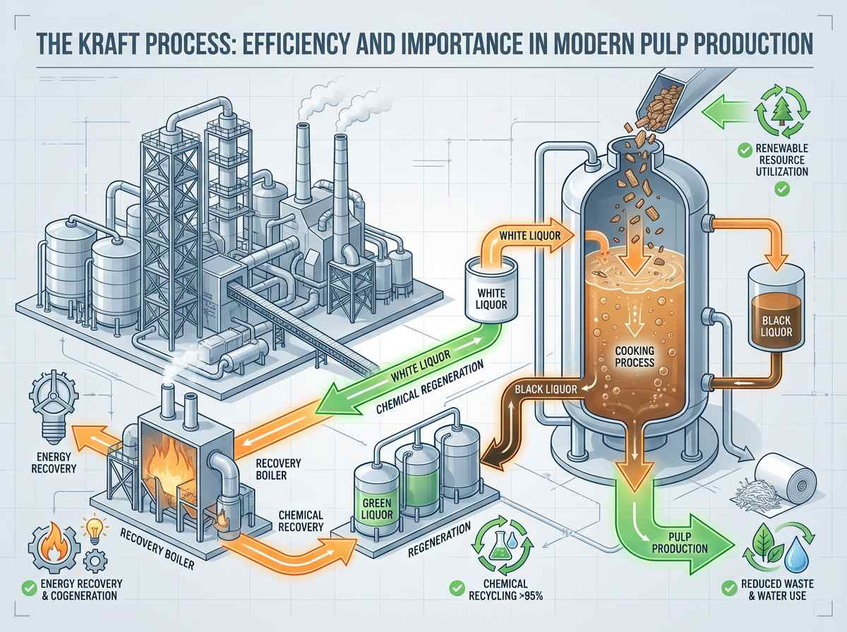 Das Sulfatverfahren: Effizienz und Bedeutung in der modernen Zellstoffproduktion