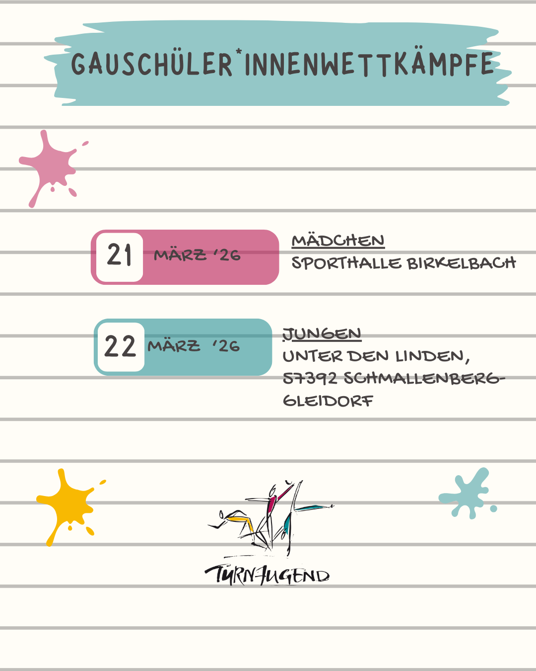 Gauschüler*innenwettkämpfe 2026