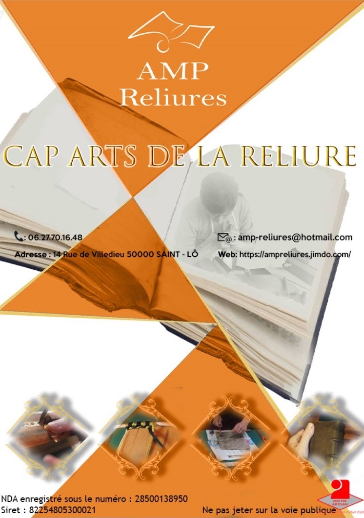 Préparer sa formation - CAP art de la reliure