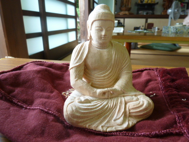 2013.09.05  製作途上の「阿弥陀如来」