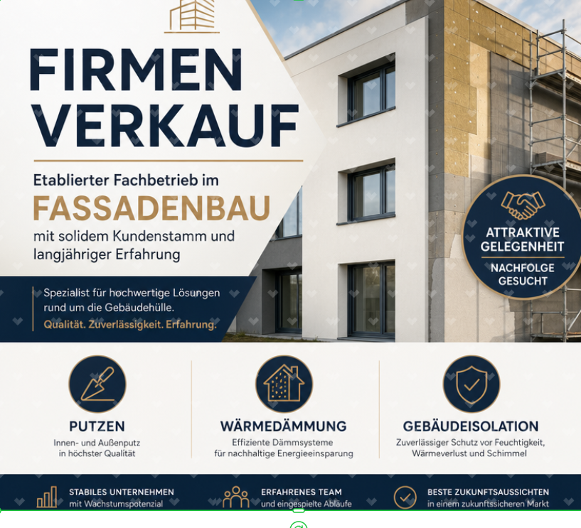 Turnaround-Chance im Fassadenbau – etablierter Betrieb mit Substanz und Entwicklungspotenzial