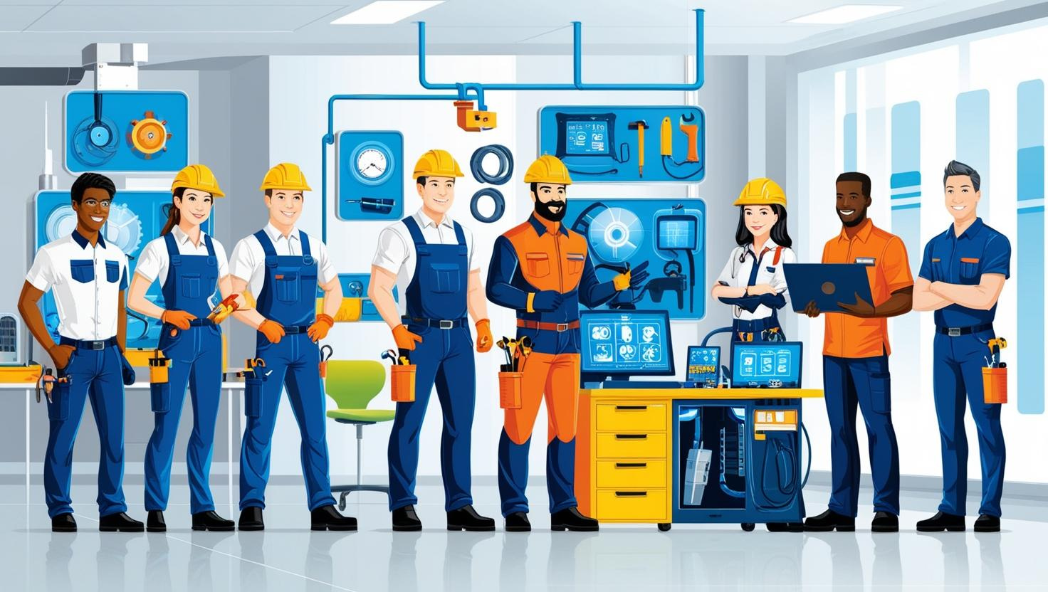 Service- und Handelsfirma in technischem Umfeld