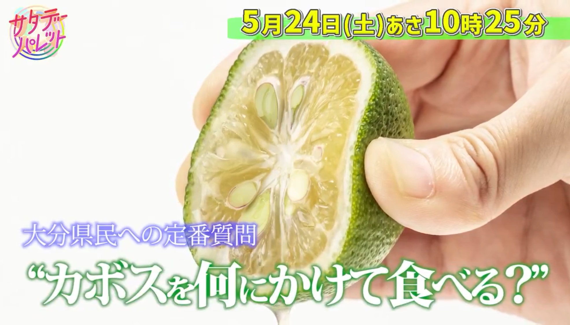 【テレビ出演】5/24 サタデーパレット（TOSテレビ大分）