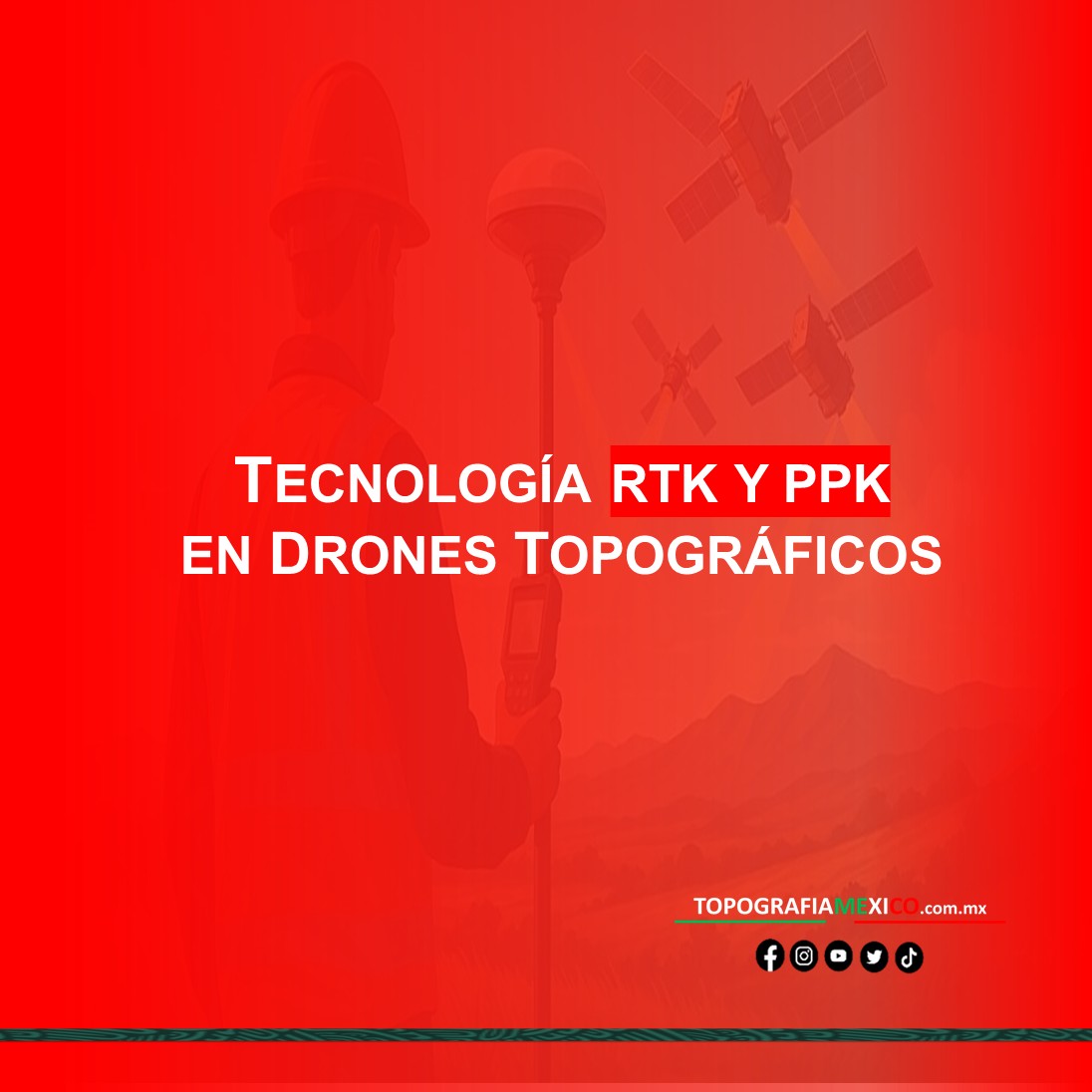 tecnología RTK y PPK en drones topográficos