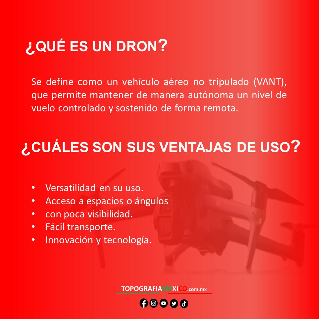 Que es y para que sirve un dron ventajas y uso