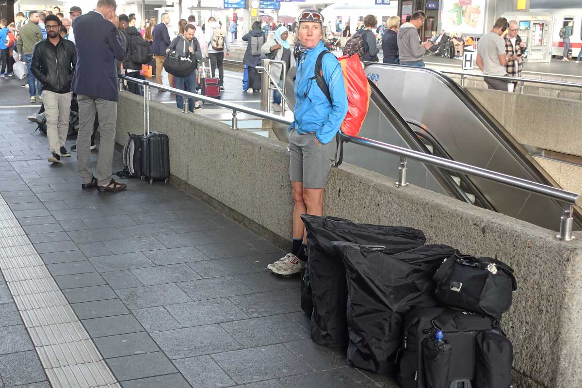 Urlaub mit dem Faltrad Brompton in Holland, Bahnhof