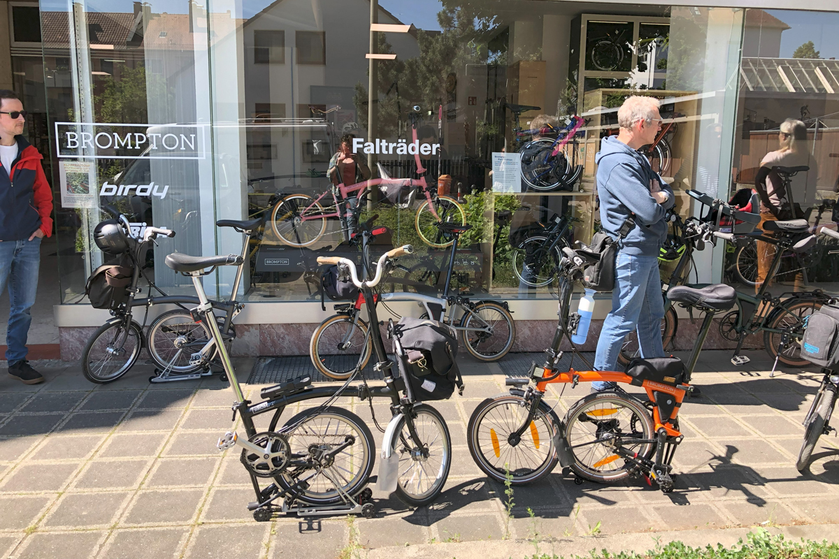 Faltradtour Velo Nürnberg Brompton Birdy Strida
