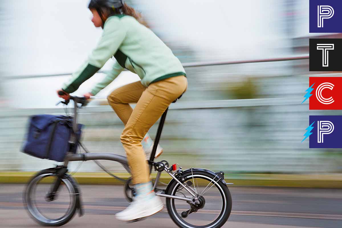 Faltrad Brompton T Line mit 12-Gang Schaltung