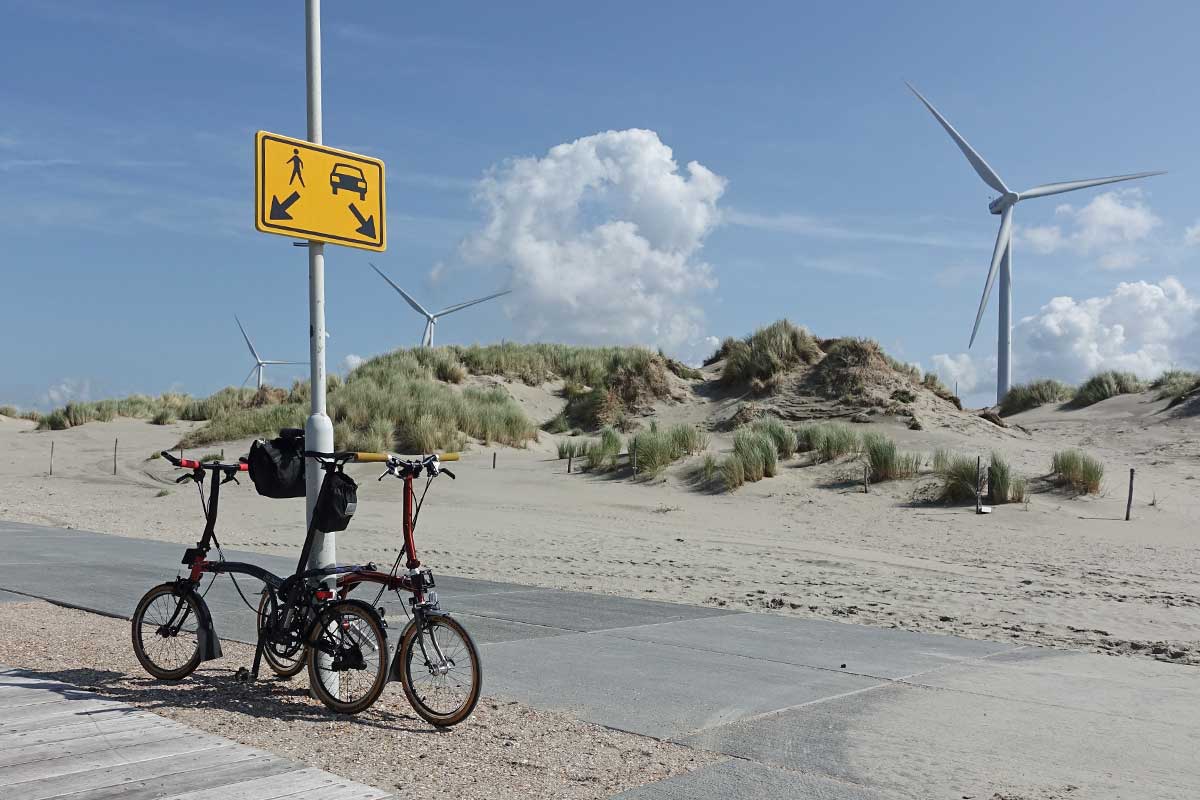 Urlaub mit dem Faltrad Brompton in Holland