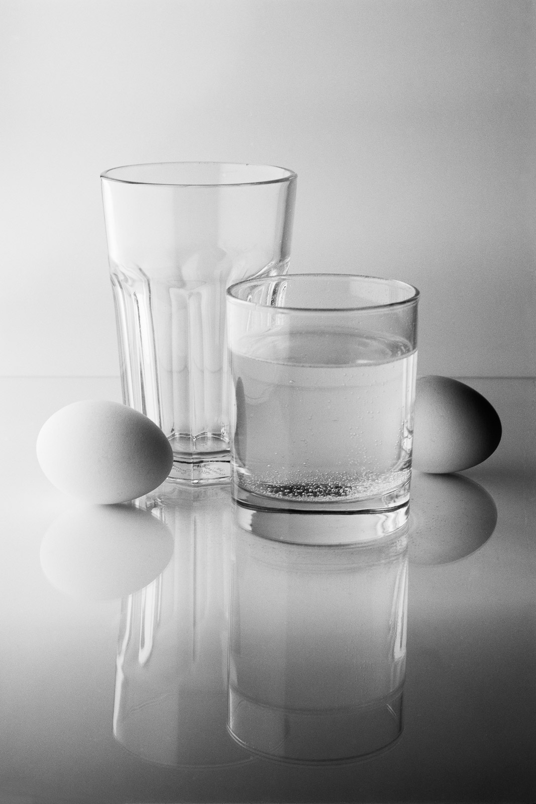 Still life with eggs - homage to Josef Sudek