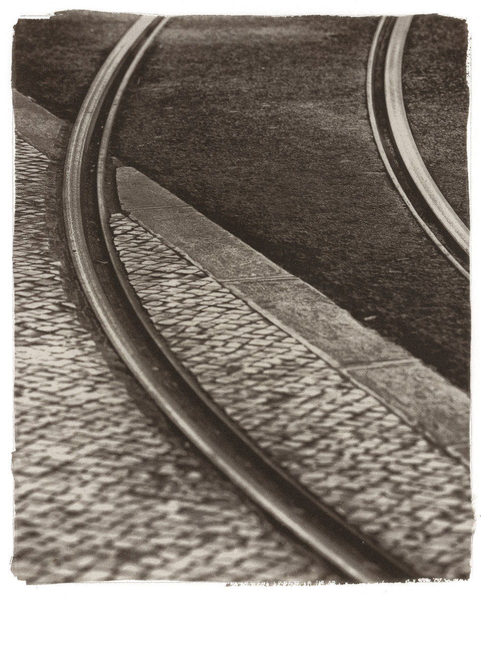 Streetcar tracks - Van Dyke Brown print