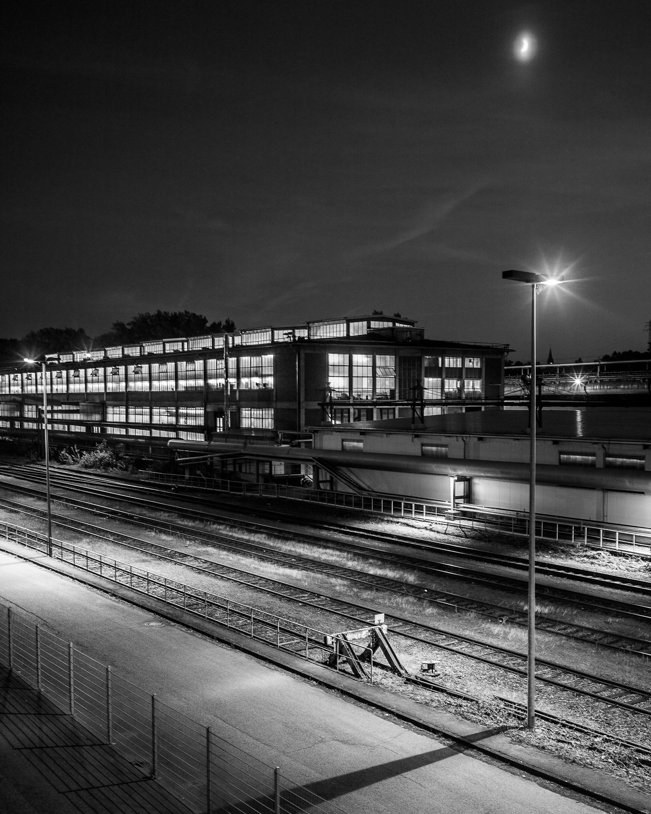 Moon behind clouds – Völklingen 2015