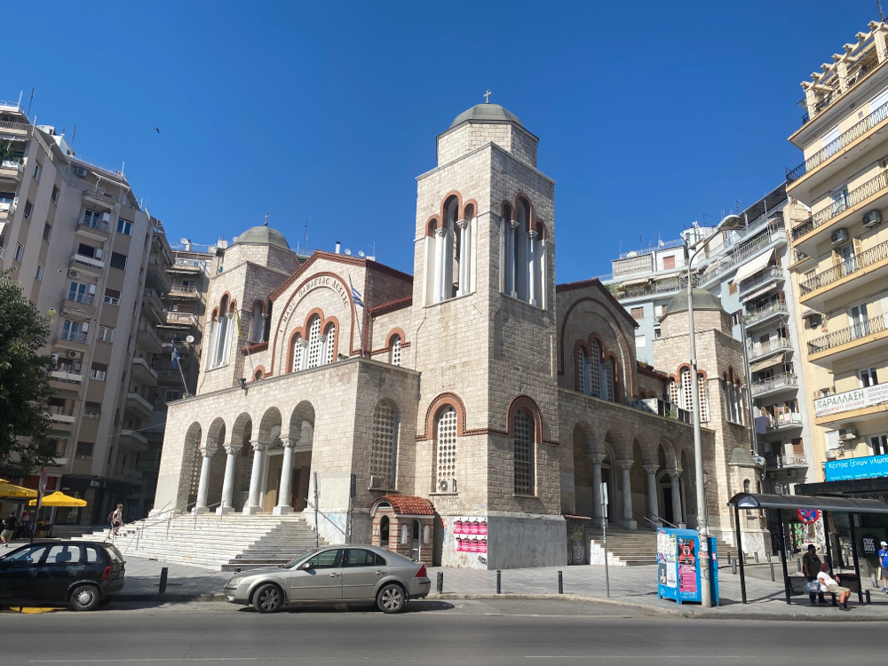 die heilige Kirche von Panagia Dexia
