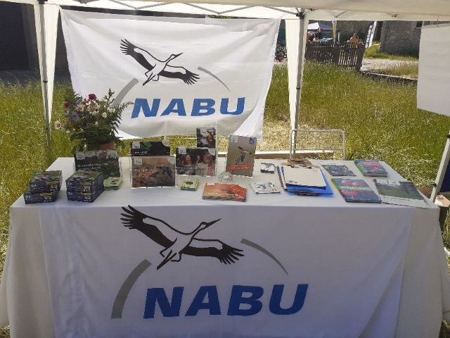 Der NABU-Stand zum Lebensraum Streuobstwiese