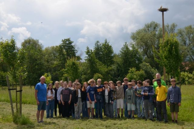 Die Klasse mit Marco Hübner (rechsts) und Ralf Isensee (links)