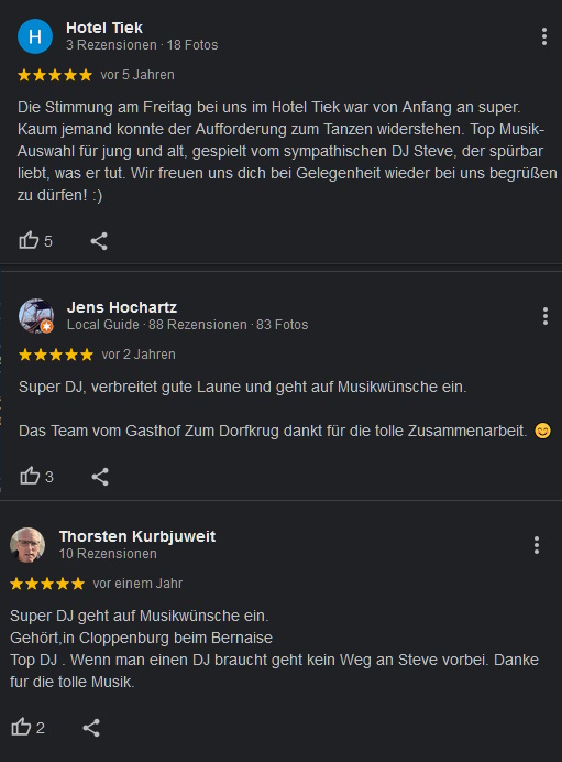 Suche Hochzeit DJ in Löningen, Meppen, Haselünne, Vechta, Cloppenburg und Lingen.