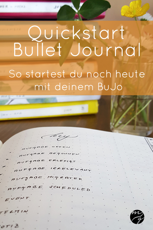 Quickstart für Dein (erstes) Bullet Journal